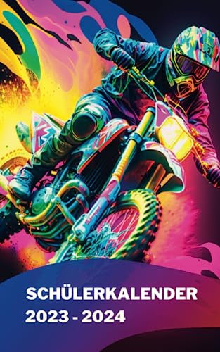 Schülerkalender 2023 / 2024: Motorrad | Studienplaner für Schüler und Student | Schulplaner - Terminplaner - Organizer für Schule