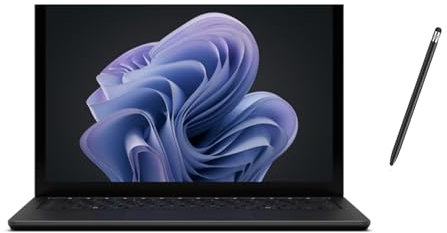 Microsoft Ordinateur portable Surface 6, 2496 x 1664 15,6 pouces, processeur Intel Ultra 7 165H, carte graphique Intel, RAM 16 Go, SSD 512 Go, Windows 11 Pro, copilote, noir, avec stylet