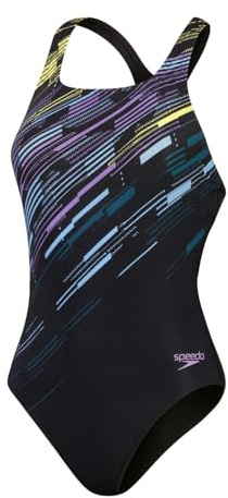 Speedo ECO+ Digital bedruckter Medalist Badeanzug für Damen - 44