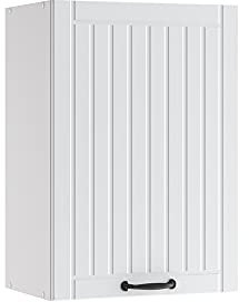 Vicco Badschrank Weiß Landhaus Fame-Line 50x72x34 cm - hängender Badezimmerschrank, Wandmontage spart Platz und hält den Boden frei