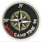 BPA Wild Camp Time Patches, 1 x quadratischer Stickerei-Patch, Aufbügeln oder Aufnähen, für Kleidung, Taschen, Jeans, etc.