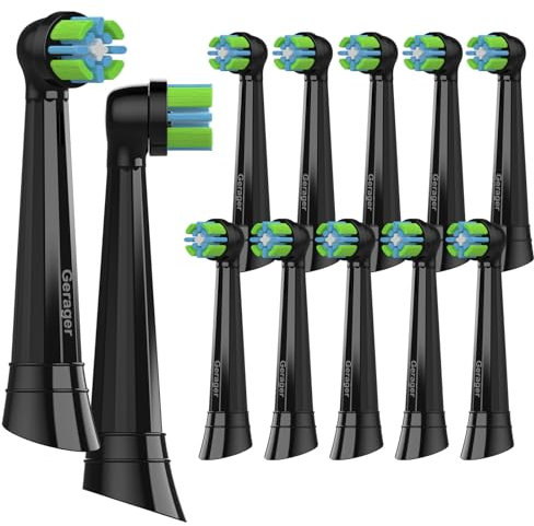 GERAGER Zahnbürsten-Ersatzköpfe kompatibel mit Oral B iO, Ersatzköpfe für Oral B iO 3 4 5 6 7 8 9 10 Serie elektrische Zahnbürsten, 12 Stück