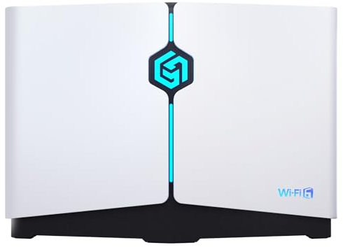 Gaming Router WiFi 6: PC, PS5, Xbox, Switch | 90 Tage Kostenloser GearUP Booster | 2402 Mbps Dual-Band (5G/2.4G) | LAN/WLAN-Anschluss | Internet-Optimierer für Spiele