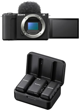Sony Alpha ZV-E10 II | Spiegellose APS-C-Videokamera mit Wechselobjektiv (4K60p Video, 4:2:2 10-Bit Aufnahmen, 26 MP, Autofokus mit Augenerkennung) Bundle inkl. ECMW3