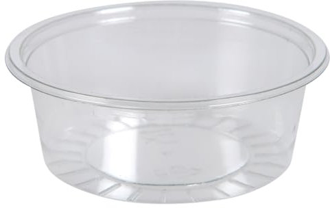 ABENA Condiment Pots | Strong And Robust Plastic Sample Pots |100 Pack of 80ml Plastic Pots