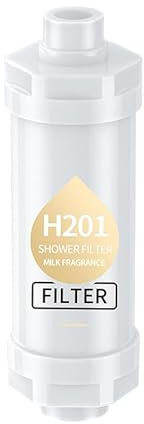 Filtro per soffione doccia con vitamina C, ammorbidente per acqua dura, idratante per la pelle, aromaterapia, pelle e capelli più luminosi, facile da installare, si adatta a qualsiasi doccia (lavanda)