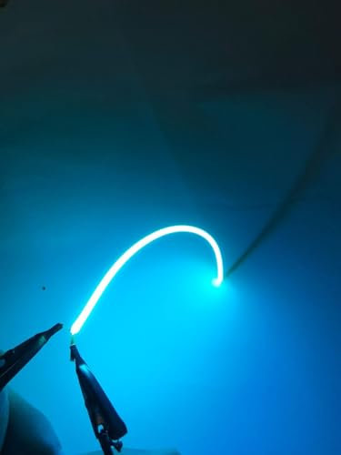 LISOCLU Flexibles LED-Filament, 38 mm, 60 mm, 80 mm, 95 mm, 130 mm, 145 mm, 185 mm, 255 mm, 300 mm, 450 mm, Eisblau, 3 V, LED-Perlendiode, Lichtzubehör, 360 mm, Flexibles Filament