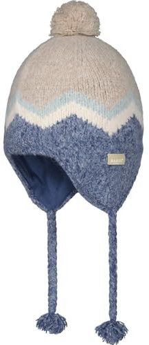 Barts Lotey Inkamütze Ohrenmütze Strickmütze (One Size - blau)