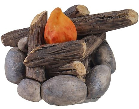 Gacqpli Miniatur Lagerfeuer Lagerfeuer Modell Künstliche Fake Miniatur Lagerfeuer, Feuer Modell Handwerk Mit Feuer Lagerfeuer Szenenflamme, Simulation Lagerfeuer Picknick Modell Spielzeug Zubehör