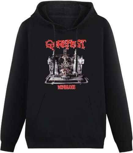 caipiao Gorefest Confessions of A Serial Killer Black Printing Graphic Mens Sweatshirts Unisex Hooded Size L