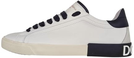 Dolce & Gabbana Herrenschuhe Portofino CS2203 AM779 89697 Weiß und Schwarz, weiß/schwarz, 43.5 EU