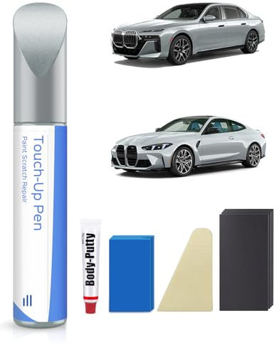 C4P Brooklyn Grau Metallic Lackstift Kit für BMW 2022-2024 2 Series/2023-2024 3 Series/2022-2024 4 Series/2024 5 Series/2023-2024 – Exakte Übereinstimmung für Chips und Kratzer