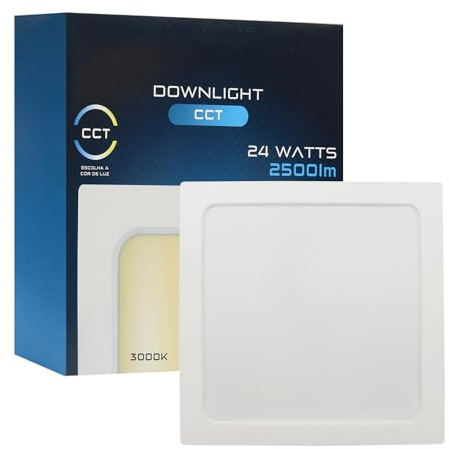 Maxled, Light is Led! Downlight LED Techo Empotrable 24W 230V Cuadrada 218×218mm 2500LM Focos Interior Ultraplano CCT Blanco Cálido Neutro Frío 230V Focos Techo Ultrafino Empotrables No regulable
