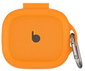 Custodia protettiva per auricolari Beats Powerbeats Pro 2, in silicone, antipolvere, colore: arancione