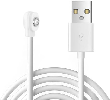 1-Pin Magnetic Charging Cable 2.7Ft - Universal OEM Replacement USB Charger Cord for Rechargeable Toys, Massagers, Facial Cleansers & Beauty Devices | Secure Fast Charging, Anti-Overheat Design