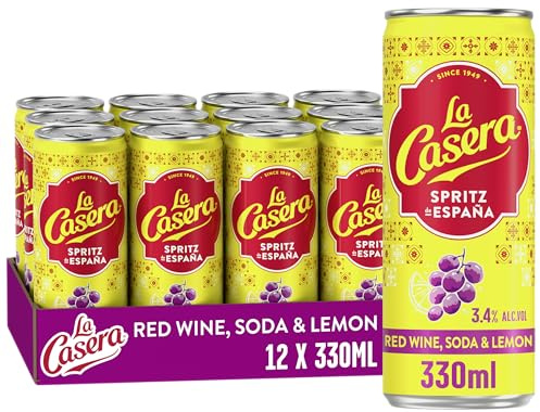 La Casera: Red Wine Spritz Ready to Drink Cans, 12x330ml, 3.4 percent ABV