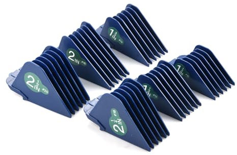 6 pettini guida per tagliacapelli da 3,2 a 6,3 cm, design a clip, compatibile con accessori Wahl 5 Star Clipper