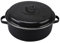Kalastussaari Roasting Pan with Lid, 9.5 Inch Enamel Cookware Includes Dual Handles, Gloves, Food Clips, Grid, Water-Fillable Roaster with Bottom Grooves, Rust-Proof Roaster Oven for Home