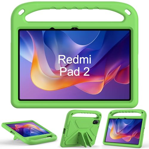 XunyLyee Funda Infantil para Xiaomi Redmi Pad 2 2025 (11 Pulgadas), Verde