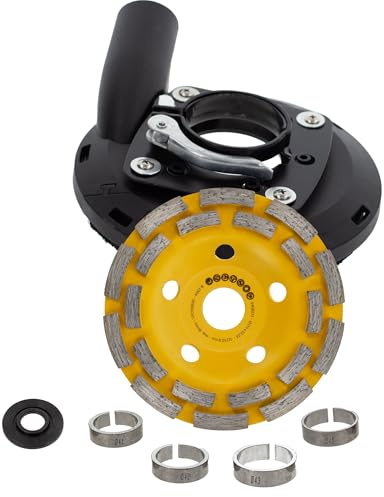 Angle Grinder Dust Shroud for 125mm Angle Grinders + Diamond 125mm Grinding Cup Wheel