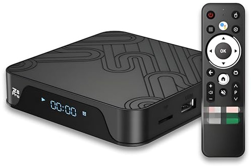 Z8 Pro Android TV Box mit 4G, Android-Box mit HD2.0-Unterstützung;TV Box mit integriertem WLAN&Bluetooth;Smart-TV-Box mit Unterstützung für externen USB-Speicher mit Einer Kapazität von bis zu 2 TB