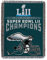 Northwest Unisex-Erwachsene Champions gewebte Offiziell lizenzierte NFL Philadelphia Eagles Super Bowl 52 Wandteppich-Überwurf-Decke, 48 x 60