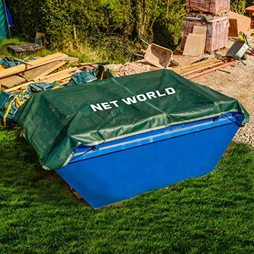 Heavy Duty Skip & Vehicle Nets - Cargo Net | Cargo Net | Outdoor Boot Storage | Storage Net | 300GSM Mesh / 3mm Skip Netting [5 Sizes] (Mesh/Tarp Skip Nets, 15ft x 9ft)