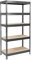 Floordirekt- Schwerlastregal - | 6 Farben| - Kellerregal, Lagerregal, Regal mit Stahlgestell,bis 875 kg belastbar, 5 verstellbare Ablagen (220x90x60 cm, Anthrazit-Grau)