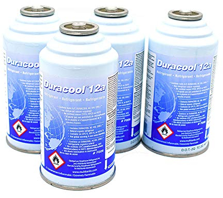 Multitanks - Lot de 4 canettes Duracool 12a, remplace Le R12,R134a et 1234yf