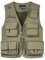 KTWOLEN Herren Anglerweste Sommer Leicht Schnelltrockenweste Funktionsweste Outdoor Fotografie Hundesport Weste Ärmellos Safari Weste mit Viele Taschen, Khaki, 4XL