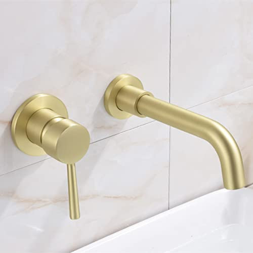 YHSGY Robinet Mitigeur Lavabo Lavabo Mural Mitigeur Bec Pivotant Robinet Eau Froide Et Chaude