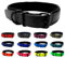 Hundehalsband Biothane Softshell unterlegt kleine Hunde/große Hunde verstellbar Black Edition (XXL 60-65cm, Schwarz)