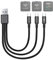 weishan 3-in-1 Charging Cable Replacement for Rode Wireless Go 2 / II Microphone System, 3A USB C Short Charger Cord with 3 Type-C Plugs 8-Inch