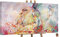YS-Art Abstrakt Stil Acryl Gemälde auf Leinwand Heißer Sommer handgemalt Wandbilder Wohnzimmer modern Wohndekor Akt Bilder echte Kunstwerke gerahmt 160x80 cm