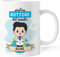 Caribu design Tazza Dottore Personalizzata con Nome e Colore Capelli - Idea Regalo per Medico Personalizzabile Divertente Compleanno Natale Lavoro Laurea Professione (Dottore Uomo)