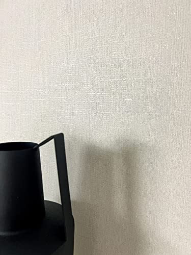 Newroom Tapete Weiß Vliestapete Unifarbe - Universal Modern Struktur Glitzer Einfarbig Uni Glitzer inkl. Tapezier-Ratgeber
