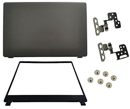 AKGIFT Accessoires pour Ordinateur Portable pour Acer Aspire 3 A315-42 A315-42G A315-54 A315-54K A315-56 N19C1 LCD Couverture arrière Boîtier Coque(Gris) & Charnières & Couvercle de déflecteur Avant