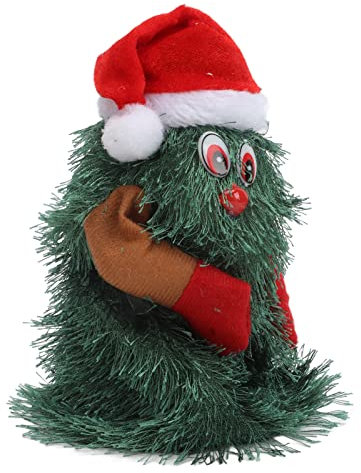 Jauarta Musikalisch Tanzender Weihnachtsbaum, Batteriebetriebene Drehbare Weihnachtsbaumfigur, Weihnachtsdekoration, (M)