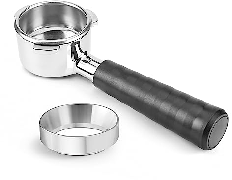 54 mm Espresso Filter Holder Handle Stainless Steel Replacement Basket with Magnetic Dispenser Funnel Compatible with Breville BES870 Machines