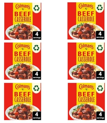 Beef Casserole Mix 6-Pack - Traditional Recipe - 6 x 40g Sachets - Easy, Delicious Meals Every Time