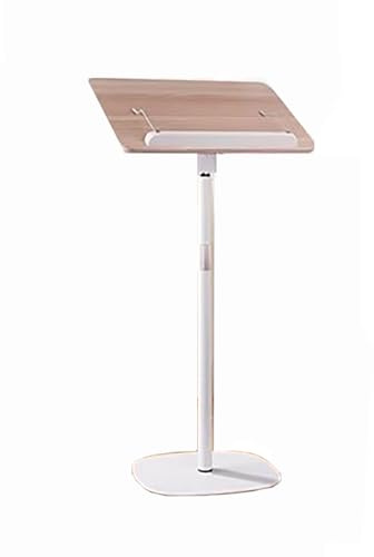 Notenständer, Notenständer Klappbar, aus Holz und Metall Gefertigt, Höhenverstellbarer Bodenhalterständer. (Color : Natural, Size : 66.9in/170cm)