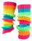 FANSU Stulpen Damen Leg Warmers Beinwärmer Frauen Winter Legwarmers Verdicken Bein Stulpen Mädchen für Tanz, Ballett, Fitness, Yoga (1 Paar,Regenbogen-Stil)