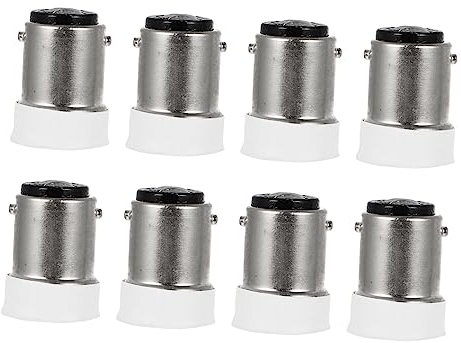 HOMSFOU 8 Stück -Lampenfassung Lipgloss-Sockel Lampenfassung Decken-Led-Lampe Glühbirnen-Adapter Luau-Party-Dekorationen Weiße Glühbirnen Retro-Licht-Steckdose Kupfer