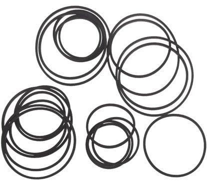 20 cinghie in gomma per lettori di cassette e videoregistratori per giradischi comuni cinture di riparazione 30-65 mm cintura mista per lettore portatile