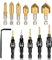 Leogony 12PCS Countersink Drill Bit Set, Quick Counter Sink Drill Bits for Wood with Wrench