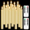 Hengrongshen 12 Pcs Stabkerzen LED, 25cm Kerzen Lang Dünn LED Stabkerzen mit Timerfunktion & Flackernd, LED Stabkerzen mit Fernbedienung für Innendekorationen, Helloween Deko (Batterien Nicht)