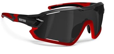 BERTONI Fahrradbrille Sport Sonnenbrille Radbrille MTB mit Sehstärke für Brillenträger mod. QUASAR