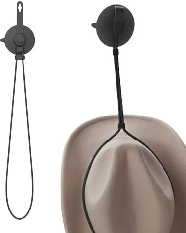 Cowboy Hat Rack - Car Hat Holder Truck Hat Rack with Suction Cup,Cowboy Hat Racks, Wall Hat Holder for Baseball Caps, Duckbill Caps, Bucket Hats