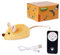 kesurpae Souris télécommandée pour Chat, Jouet engageant, Temps de Jeu interactif pour Chats, Peluche, Souris, Animaux, Jouets détachables, Jaune, Modèle de télécommande