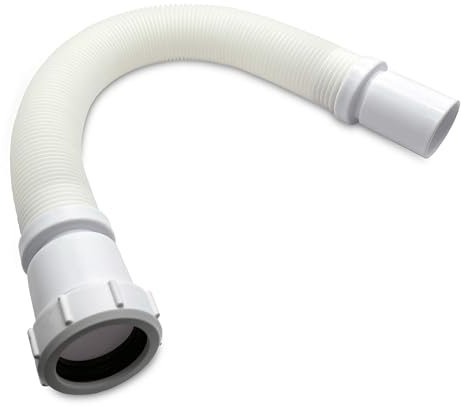 CranPlas | 40mm Waste Pipe & Flexible Waste Pipe Compatible | Universal Push-Fit & Compression Outlet | Plastic & Metal Pipe Connectors | Easy to Install with Instructions | Leak & Heat-Tested